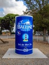 Advertising reproduction of a dose of Baleine salt