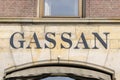 Advertising Sign Gassan Company At Amsterdam The Netherlands 14-3-2022