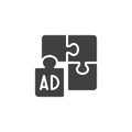 Advertising solutions vector icon