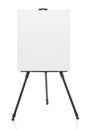 Advertising stand or flip chart or blank artist easel isolated Royalty Free Stock Photo