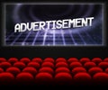 Advertisment in Cinema Background