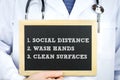 Advice for the public - infection prevention and control Royalty Free Stock Photo