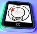 Advice Smartphone Shows Web Tips And Recommendations