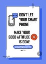 Advice for smartphone user poster design.