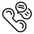 Advice tips icon, outline style