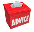 Advice Word Suggestion Box Consulting Idea Feedback Input