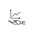 Advisor analysis concept line icon. Simple element illustration. Advisor analysis concept outline symbol design from Robot set. Ca