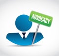 advocacy avatar sign concept illustration