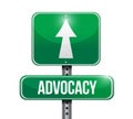 advocacy road sign concept illustration