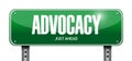 advocacy street sign concept illustration