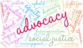 Advocacy Word Cloud Royalty Free Stock Photo