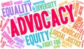 Advocacy Word Cloud Royalty Free Stock Photo