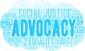 Advocacy Word Cloud Royalty Free Stock Photo