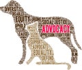 Advocacy Word Cloud Royalty Free Stock Photo