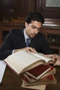 Advocate Reading Law Book Royalty Free Stock Photo