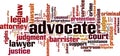 Advocate word cloud