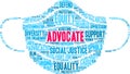 Advocate Word Cloud Royalty Free Stock Photo