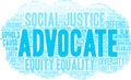 Advocate Word Cloud Royalty Free Stock Photo
