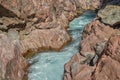 Granite mountain canyon of the Belaya river