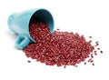 Adzuki Beans. Brown, organic. Royalty Free Stock Photo