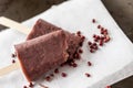 Adzuki red beans popsicle