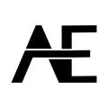 AE letter logo vector