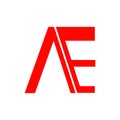 AE letter logo vector