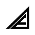AE letter logo vector