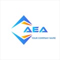 AEA abstract technology logo design on white background. AEA creative initials letter logo concept Royalty Free Stock Photo
