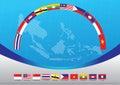 Aec or asean or info graphic Royalty Free Stock Photo