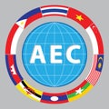 Aec or asean or info graphic south east asian design element Royalty Free Stock Photo