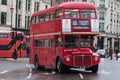 1962 AEC Routemaster at Trafalgar Square Royalty Free Stock Photo