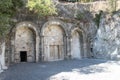 Tombs Caves in Beit Shearim, northern Israel Royalty Free Stock Photo