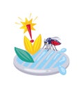 aedes mosquito dengue prevention avoid water Royalty Free Stock Photo
