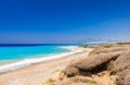 Aegean coast. Rhodes Island. Greece Royalty Free Stock Photo