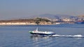 Aegean Flying Dolphins vessel, Departs Piraeus