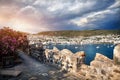 Aegean Sea from the Bodrum Castle Royalty Free Stock Photo