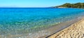 Aegean sea coast Chalkidiki, Greece. Royalty Free Stock Photo