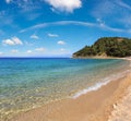 Aegean sea coast Chalkidiki, Greece. Royalty Free Stock Photo