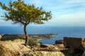 Aegean sea and Kadirga Cove view from Temple of Athena