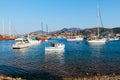 Aegean sea marina in Bodrum, Turkey Royalty Free Stock Photo