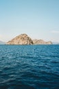 Aegean sea and rocks island landscape in Turkey nature destinations beautiful travel scenery Royalty Free Stock Photo