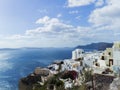 Aegean sea view with Volcanic nature, Greece, Santorini Royalty Free Stock Photo