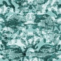 Aegean teal shoal of fish linen wash nautical background. Summer coastal style fabric swatches. Under the sea life