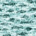 Aegean teal shoal of fish linen wash nautical background. Summer coastal style fabric swatches. Under the sea life