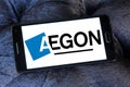 Aegon financial services company logo Royalty Free Stock Photo