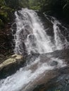 Aek Martolu waterfall in Central Tapanuli, Indonesia