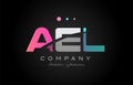AEL a e l three letter logo icon design Royalty Free Stock Photo