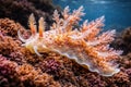 Aeolid Nudibranch in Clean Underwater Environment. Royalty Free Stock Photo