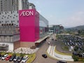 The Aeon mall building in Sentul city looks outside Royalty Free Stock Photo